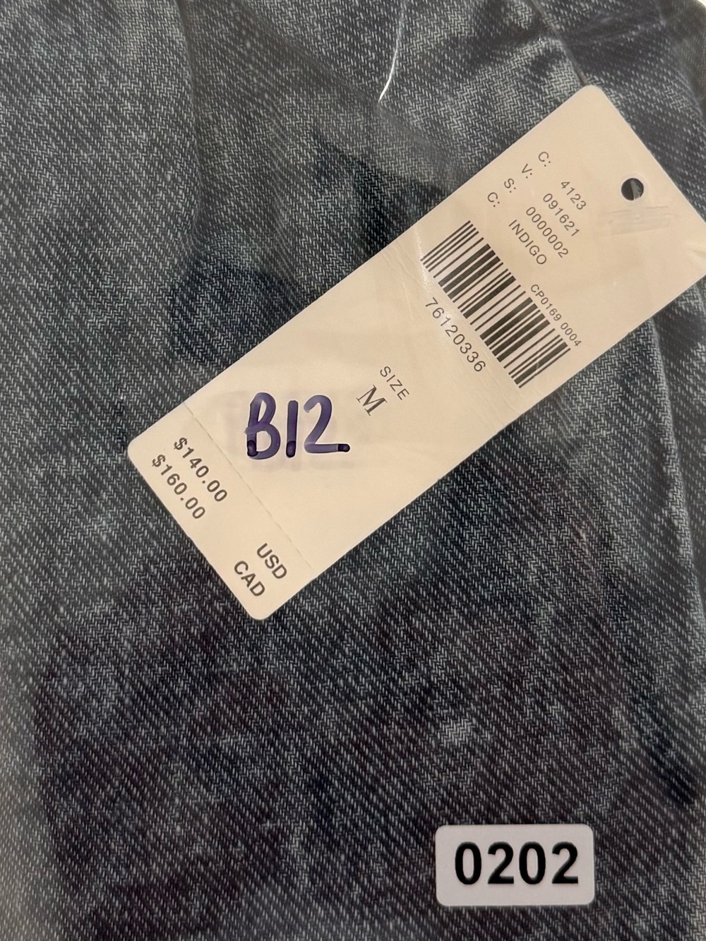 Anthropologie Washed Blue Paperbag Waist Wide-Leg lightweight cotton Jeans - Picture 14 of 15